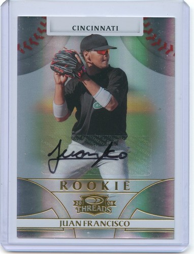 2008 DONRUSS THREADS ROOKIE RC AUTOGRAPH AUTO #121 JUAN FRANCISCO 980/999 *53300 - 第 1/1 張圖片