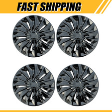 16 Set Of 4 Wheel Covers Full Rim Hub Caps Fit R16 Tire Steel Wheel Black New 16 Set Of 4 Wheel Covers Full Rim Hub Caps Fit R16 Tire Steel Wheel Black New
