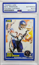 1989 Score #62 Neal Anderson Signed Football Card Autograph Auto PSA/DNA Bears