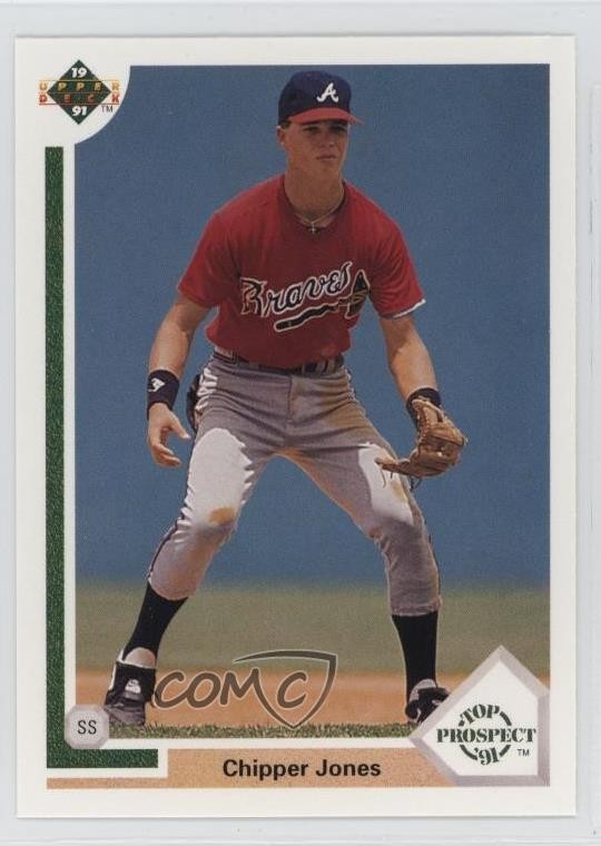 1991 Upper Deck Top Prospect Chipper Jones #55 HOF 0d08