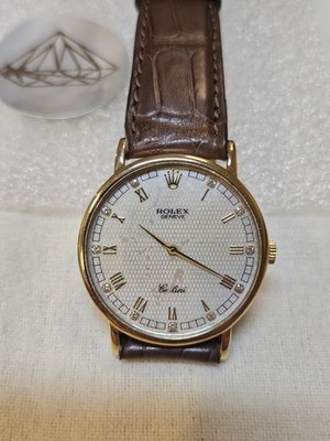 ROLEX Cellini 5112, 18k mit Perlmuttzifferblatt (Patina)