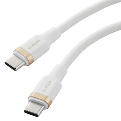 ELECOM USB Type-C Cable 1m 100W PD Compatible Fast Charging Smooth and Soft