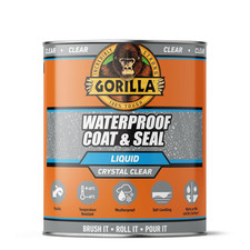 Gorilla Waterproof Coat & Seal Clear, 473ml - Weatherproof Liquid 1 Pack 