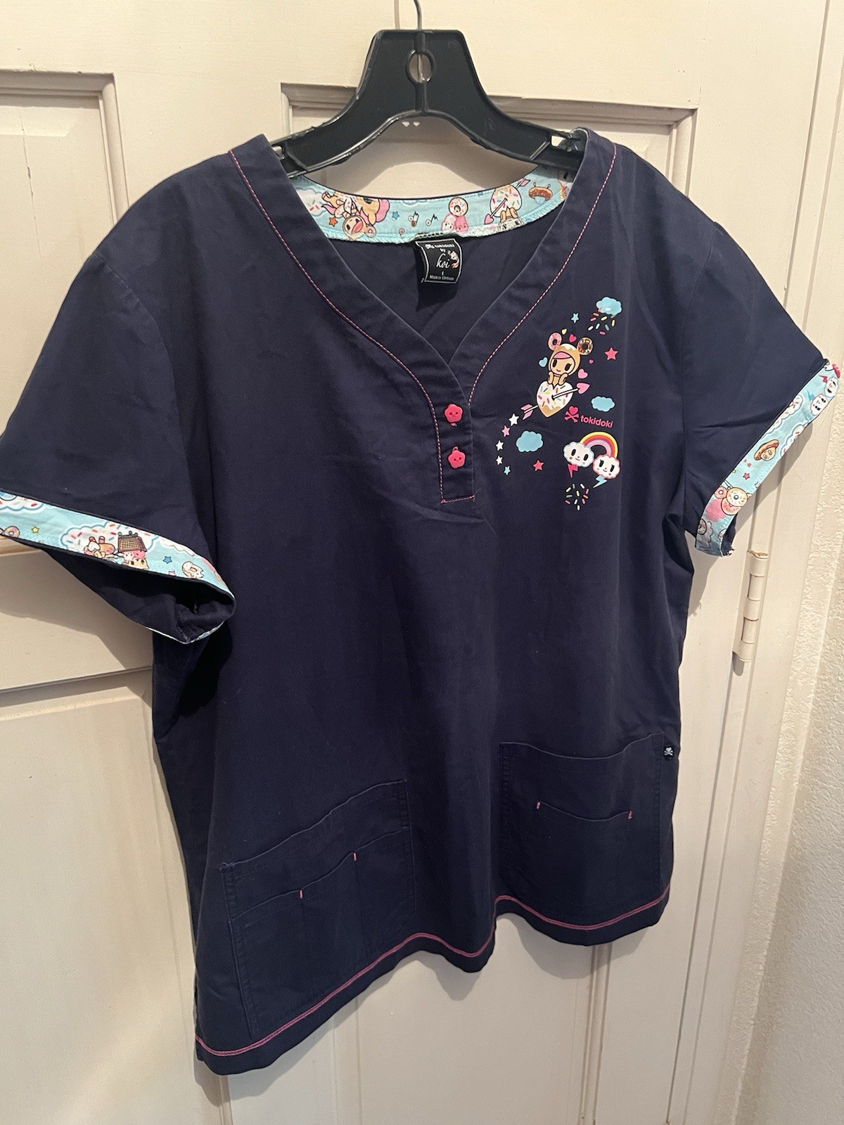 Tokidoki Solid Logo Scrub Size Large - image 1