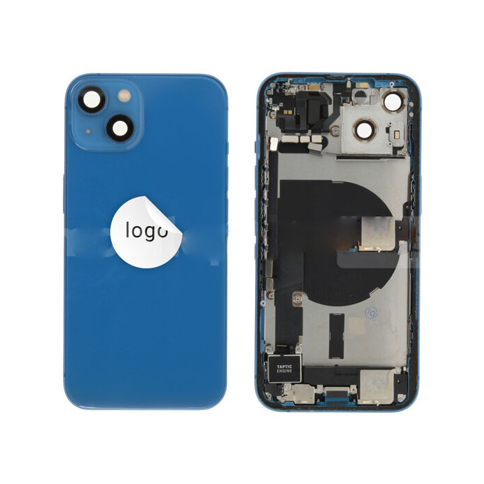 Original Cache Batterie Grade A Bleu Pulled Reconditionné pour Apple iPhone 13