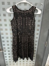 NWT Ann Taylor Loft Black Lace Overlay Sheath Dress Size 00P