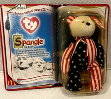 Ty Beanie Baby McDonald's Spangle the Bear, International bear II 1999