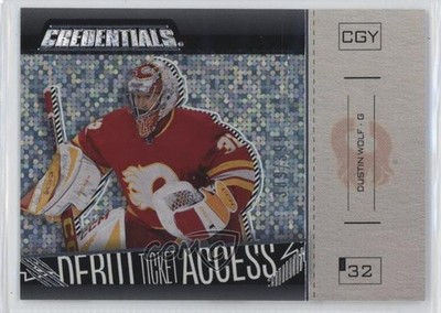 2023 Credentials Debut Ticket Access Horizontal /399 Dustin Wolf Rookie RC 1ly4