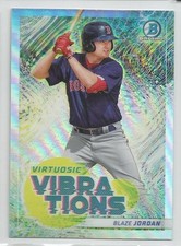 2022 Bowman Chrome Virtuosic Vibrations Refractor Blaze Jordan #VV-10 Red Sox