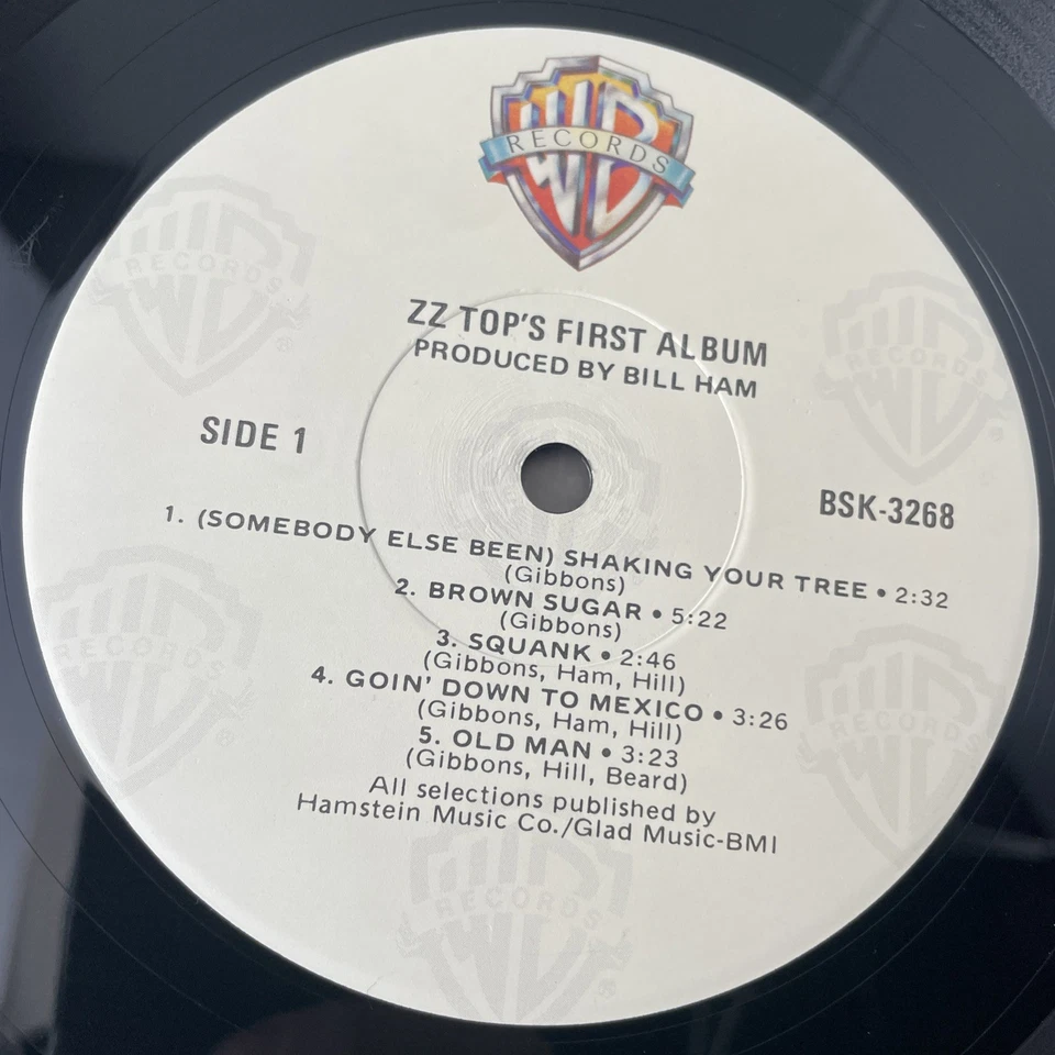 NM-ZZ Tops FIRST ALBUM WB Records BSK3268 vintage vinyl 1971 lp  VG+ - Image 4 of 4