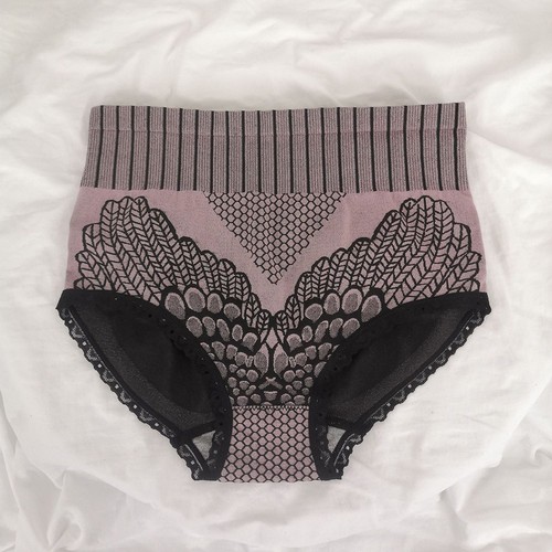 High Waisted Pants Triangle Lace Briefs Brand New Item Nylon Spandex Blend - Picture 8 of 15
