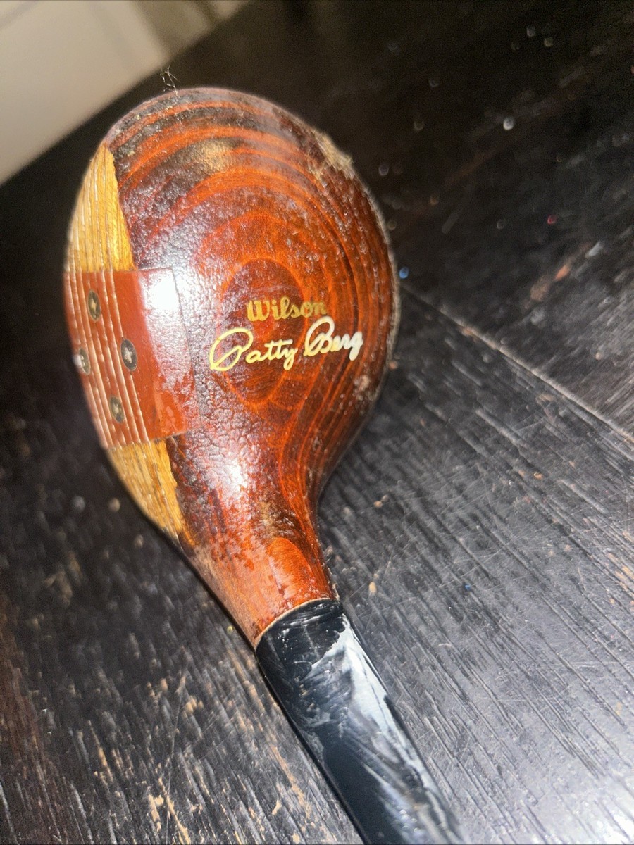 Vintage Antique Maple Wood Golf Club Driver Wilson Model S Patty