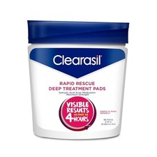 Clearasil Rapid Rescue Deep Treatment Acne Face Pads 2 Salicylic Acid 90 Count