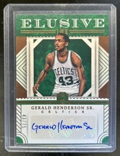 2017-18 Panini Cornerstones Gerald Henderson Elusive Ink Bronze Auto #/75
