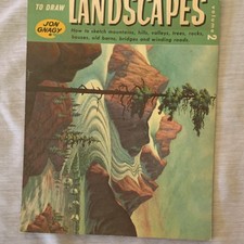 Jon Gnagy Learn to Draw Landscapes Volume 2 Drawing Sketching Art Book
