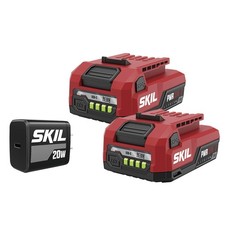 SKIL PWR CORE 12 2 x 2.0Ah 12V USBC Battery and Charger Starter Kit Including...