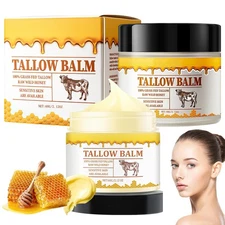 2 Pack Tallow and Honey Balm,😱 Premium Beef Tallow and Wild Honey,Balm for Skin