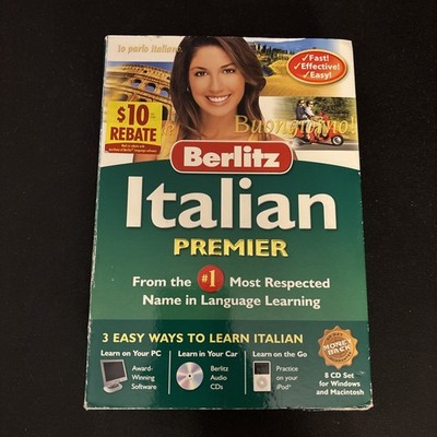 Berlitz 2006 Italian Premier 8-CD Set Learning Software for Macintosh/Windows