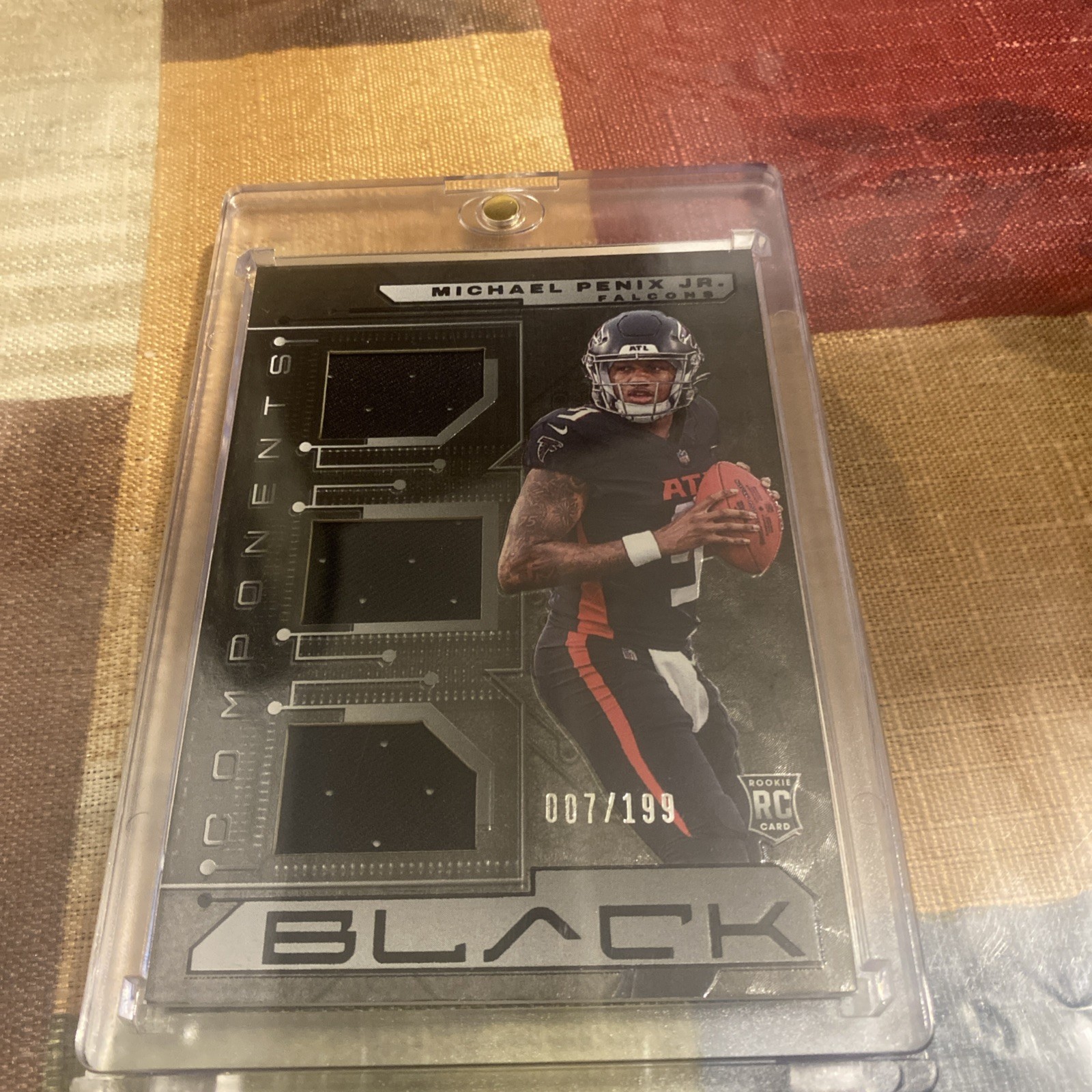 Michael Penix Panini Black Components Relics #CO10 Base