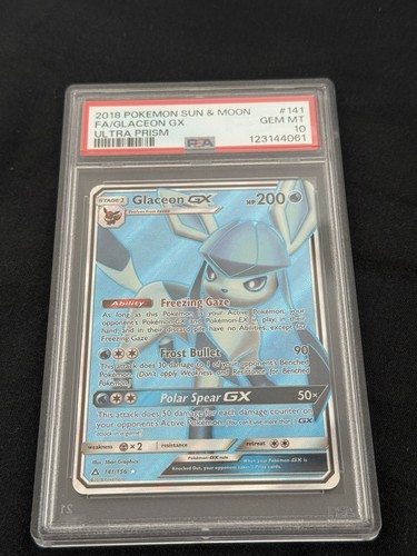 Glaceon-GX graded PSA 10 for sale on eBay