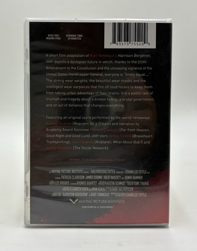 2081 DVD *Brand New* Based On Kurt Vonnegut's Harrison Bergeron Everyone's Equal - Picture 2 of 6