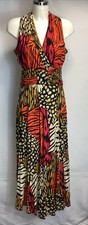 Pomodoro Patchwork Animal Print Maxi Dress Size 12 BNWT RRP £65 (AP)
