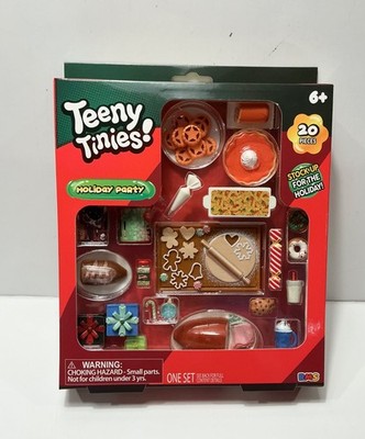 TEENY TINIES HOLIDAY PARTY COOKIES MINI FOOD 20 PIECES MINIATURE Barbie Diorama