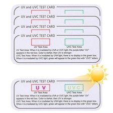 1  UV Test Card Reusable UVC Tester For Sunscreen , Check Ultra Violet Levels