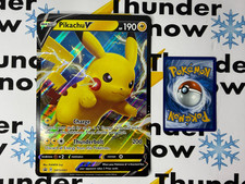 Carta promozionale JUMBO Pikachu V oversize SWSH061 Full Art Holo Pokemon *2a
