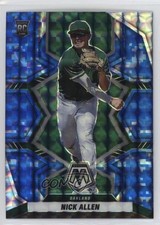2022 Panini Mosaic Rookies Blue Camo Mosaic Prizm Nick Allen #280 3h7