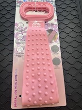 Silicone Back Scrubber Shower Bath Body Brush Pink, Soft