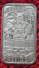 Vtg Mason Mint 1 oz .999 Silver Bar, Poseidon / Atlantis Mythical Cities Series