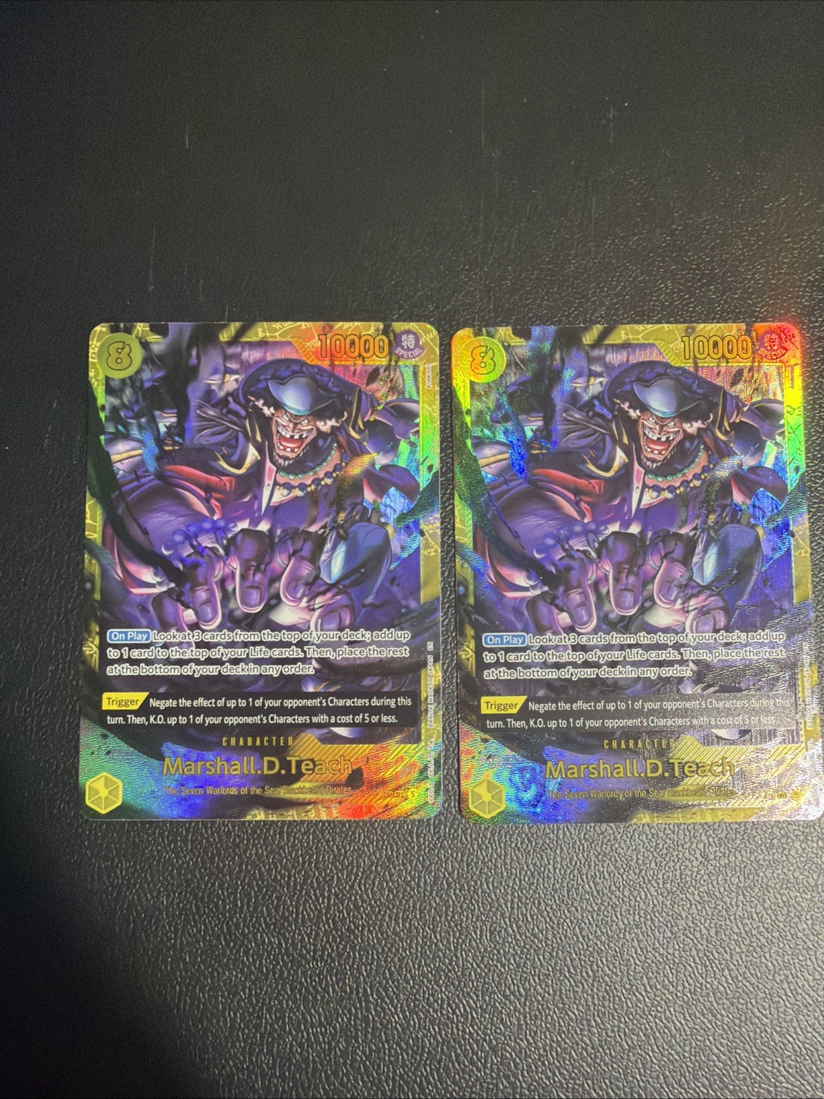 One Piece TCG Marshall.D.Teach SEC Foil Special OP16-119 EN NM Youll Receive 1