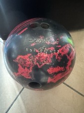 Brunswick Fireball 15.9lb with vintage Brunswick leather bag and Shoes 10.5