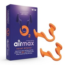 Airmax Unisex Classic Nasal Dilators Two-Pack - Anti Snoring Medium, Orange