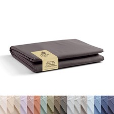 100 Cotton Percale 1 Flat Sheet Queen Size - Crisp Cool and Strong Bed Linen...