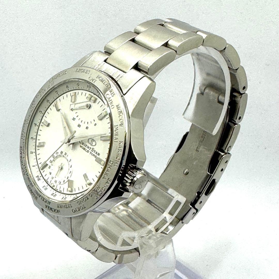 Orient World Time Back Skeleton Serviced - image 3