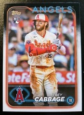 2024 Topps Series 1 Baseball Trey Cabbage Rookie #321 Los Angeles Angels