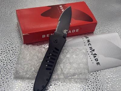 RARE/DISCONTINUED BENCHMADE-MONO CHROME 10300 SB-BLK POCKET KNIFE