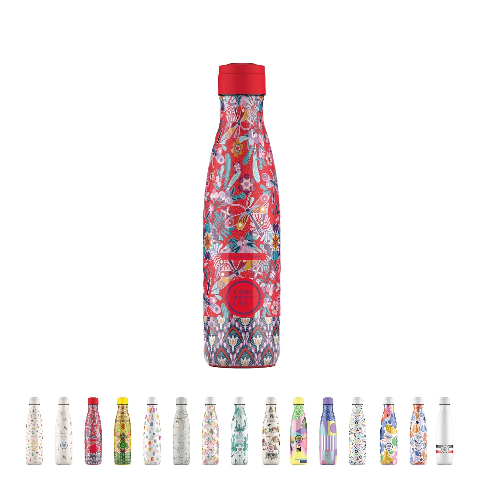 Cool Bottles Borraccia Termica - 500 ml - Dragonfly Paradise x Catalina (R1L)