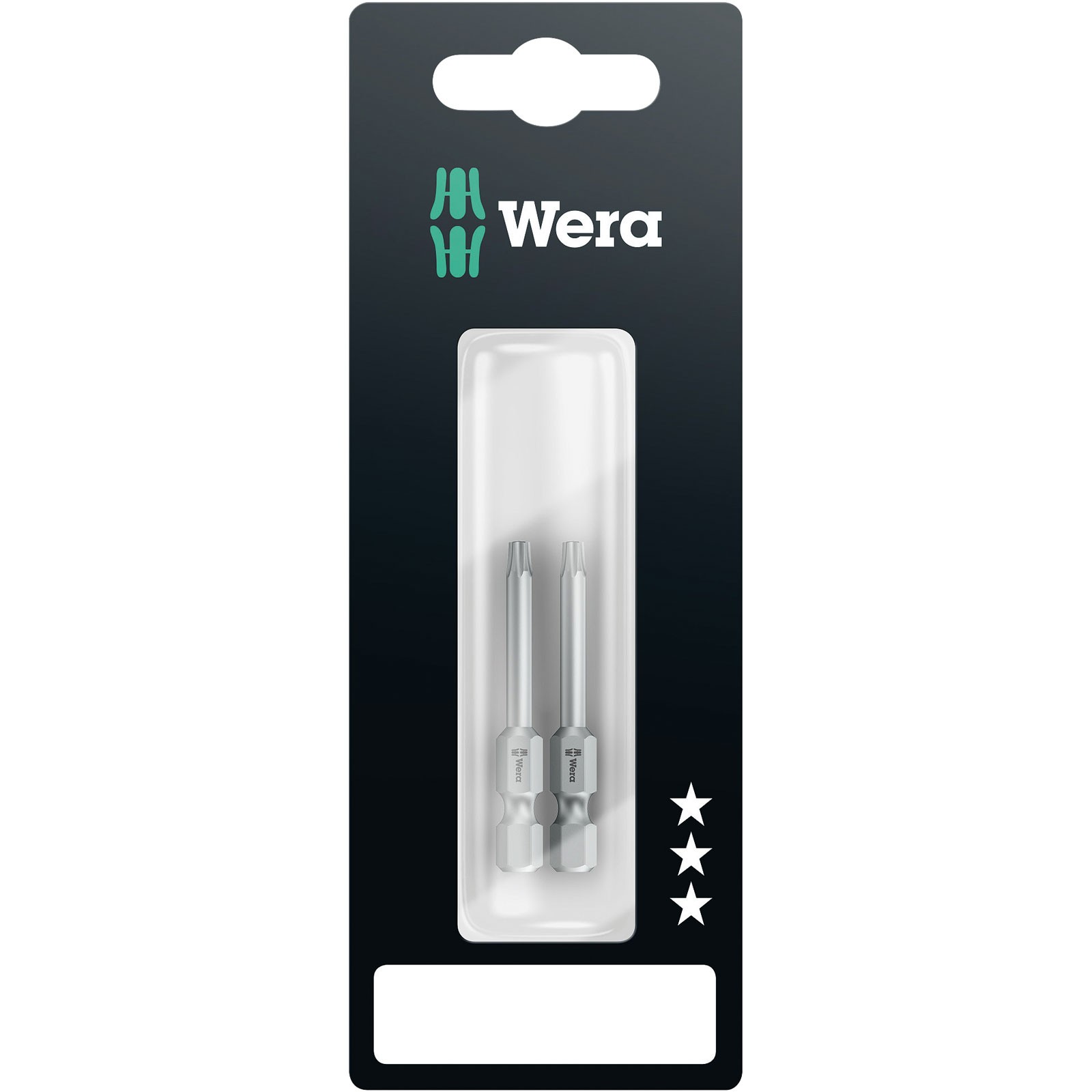 Wera 867/4Z Classic Bits for Torx Screws, TX15, Pack of 2