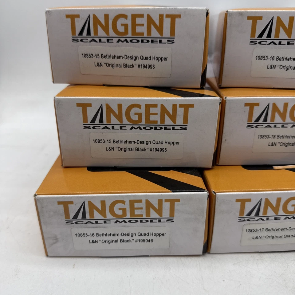 Lot 12 Tangent Ho Scale Flat Car And Quad Hopper ATSF Np Wabash Bethlehem - Image 2 of 4