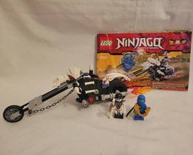 Lego Skull Motorbike 2259 Ninjago Jay 100% Complete Set Golden Weapons Skulkin