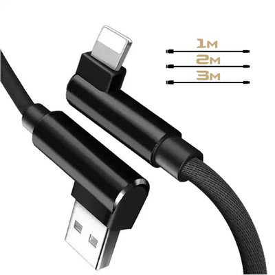 Schnell Ladekabel Kabel Nylon passend für iPhone X XR 11 12 13 14 Plus Pro Max