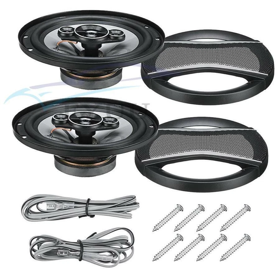 1 Pair 6'' 650W Car HiFi Coaxial Speaker Door Audio Music Stereo Speakers US Foto 4 de 4
