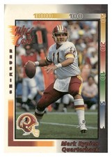 1992 Wild Card #321 Mark Rypien Washington Redskins