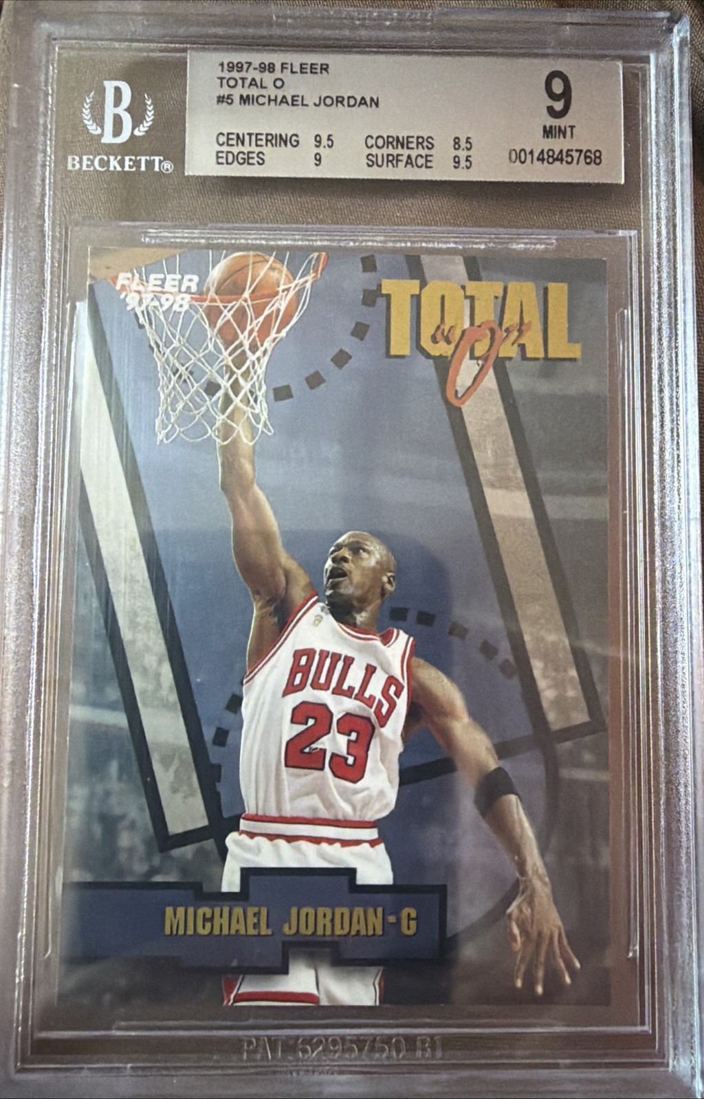 1997-98 Fleer Total O, Michael Jordan, #5 BGS 9 Very Clean