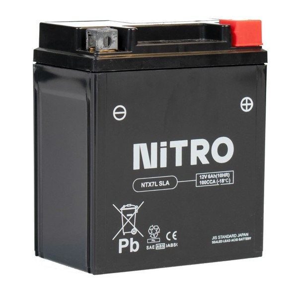 Motorrad Batterie YTX7L SLA GEL FüR AGM Wartungsfrei YTX7L-BS FüR Honda SH 150 I-image