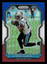2020 Panini Prizm #235 Curtis Samuel Red White Blue Carolina Panthers
