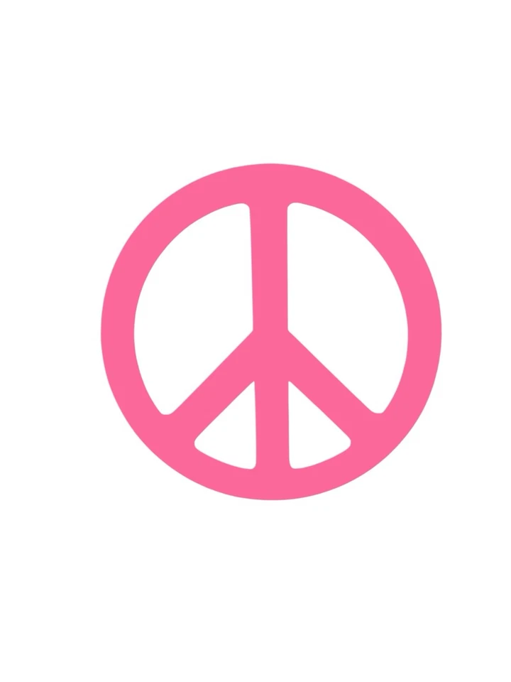 Calcomanía de vinilo signo de la paz para portátiles con ventanas de coche cualquier superficie lisa Foto 4 de 4